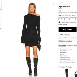 SNDYS REVOLVE BLACK DRESS